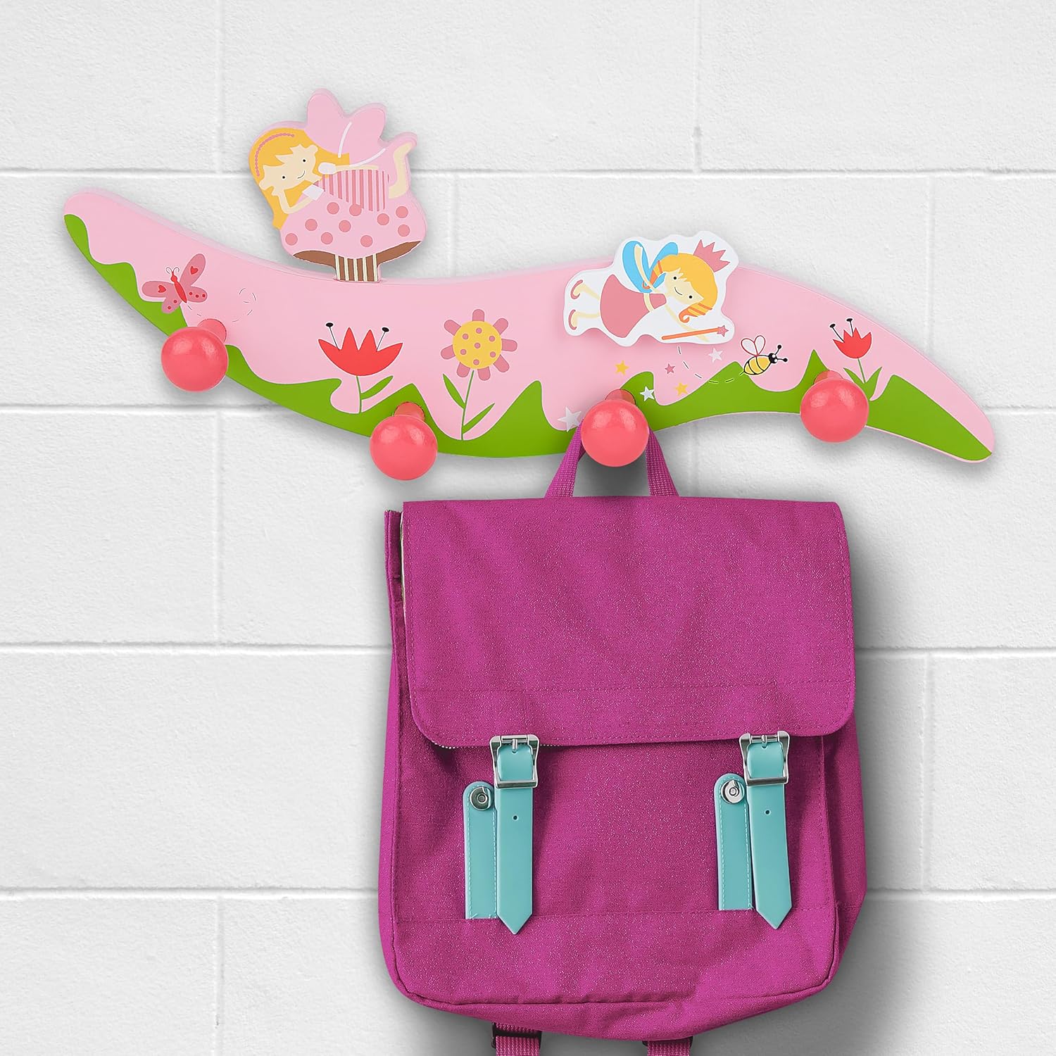 Mousehouse Gifts Fairy Themed Coat Hooks for Kids Bedroom